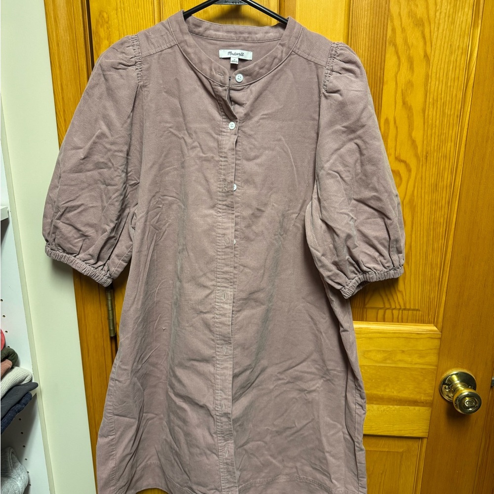 Madewell Pink Corduroy Dress